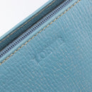 LOEWE Tote Bag Leather Light Blue Gold Auth bs37496A-21