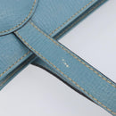 LOEWE Tote Bag Leather Light Blue Gold Auth bs37496A-8