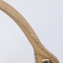 Christian Dior Hand Bag Canvas Beige Gold Auth bs37497-9