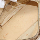 Christian Dior Hand Bag Canvas Beige Gold Auth bs37497-11