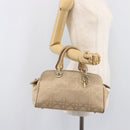 Christian Dior Hand Bag Canvas Beige Gold Auth bs37497-27