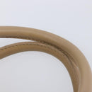Christian Dior Hand Bag Canvas Beige Gold Auth bs37497-8