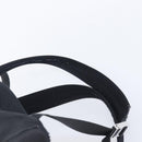 FENDI Monster Backpack Leather Nylon Black Silver Auth bs37498-10