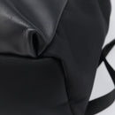 FENDI Monster Backpack Leather Nylon Black Silver Auth bs37498-17