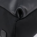 FENDI Monster Backpack Leather Nylon Black Silver Auth bs37498-18