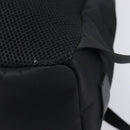 FENDI Monster Backpack Leather Nylon Black Silver Auth bs37498-19