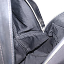 FENDI Monster Backpack Leather Nylon Black Silver Auth bs37498-25