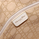Christian Dior Canage Hand Bag Leather White Gold Auth bs37499-22