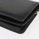 Christian Dior Chain Shoulder Bag Leather Black Gold Auth bs37500-15