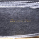 Christian Dior Chain Shoulder Bag Leather Black Gold Auth bs37500-21