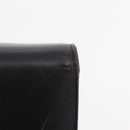 Christian Dior Chain Shoulder Bag Leather Black Gold Auth bs37500-2