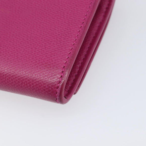 Tiffany & Co. Long Wallet Leather Purple Silver Auth bs37503