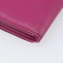 Tiffany & Co. Long Wallet Leather Purple Silver Auth bs37503-17
