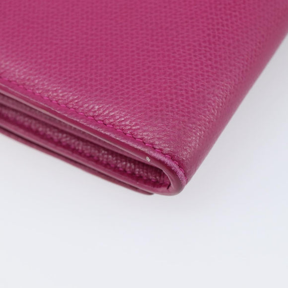 Tiffany & Co. Long Wallet Leather Purple Silver Auth bs37503
