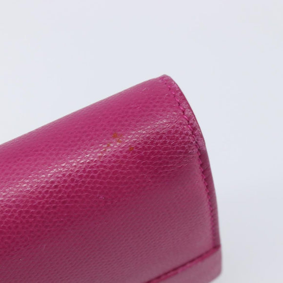 Tiffany & Co. Long Wallet Leather Purple Silver Auth bs37503