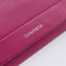 Tiffany & Co. Long Wallet Leather Purple Silver Auth bs37503-18