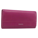 Tiffany & Co. Long Wallet Leather Purple Silver Auth bs37503-1