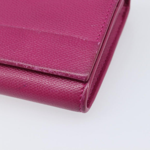 Tiffany & Co. Long Wallet Leather Purple Silver Auth bs37503