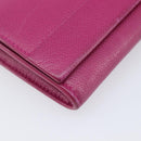 Tiffany & Co. Long Wallet Leather Purple Silver Auth bs37503-15