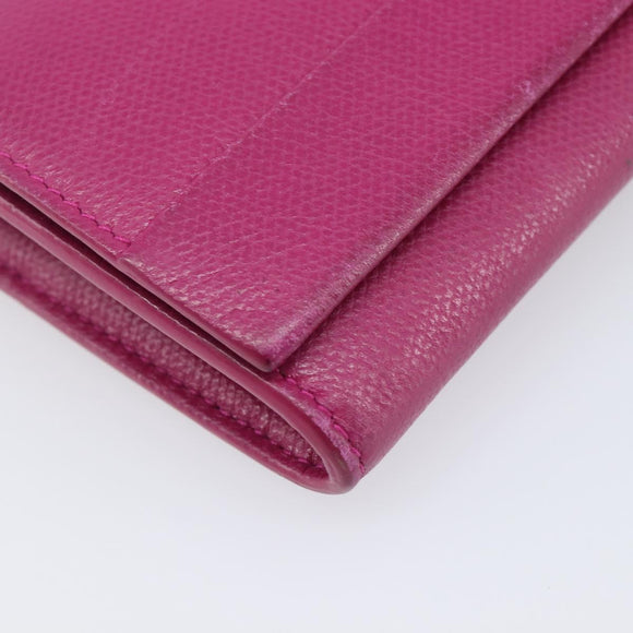 Tiffany & Co. Long Wallet Leather Purple Silver Auth bs37503