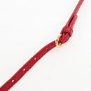 PRADA Hand Bag Leather 2way Red Gold Auth bs37504V-15