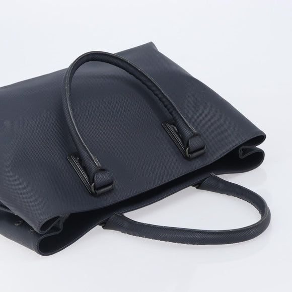 Bottega Veneta Tote Bag Leather Navy Silver 222498 Auth bs37507