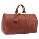 LOUIS VUITTON Epi Keepall 45 Boston Bag Brown M42978 LV Auth bs37508-1
