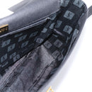 Saint Laurent Shoulder Bag Leather Black Gold Auth bs37510A-18