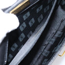 Saint Laurent Shoulder Bag Leather Black Gold Auth bs37510A-21