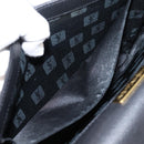 Saint Laurent Shoulder Bag Leather Black Gold Auth bs37510A-22