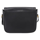 Saint Laurent Shoulder Bag Leather Black Gold Auth bs37510A-2