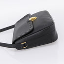 Saint Laurent Shoulder Bag Leather Black Gold Auth bs37510A-3