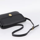 Saint Laurent Shoulder Bag Leather Black Gold Auth bs37510A-7