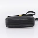 Saint Laurent Shoulder Bag Leather Black Gold Auth bs37510A-5