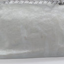 Bottega Veneta INTRECCIATO Hand Bag Leather Silver 124869 Auth bs37511-3
