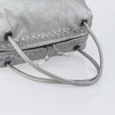 Bottega Veneta INTRECCIATO Hand Bag Leather Silver 124869 Auth bs37511-8
