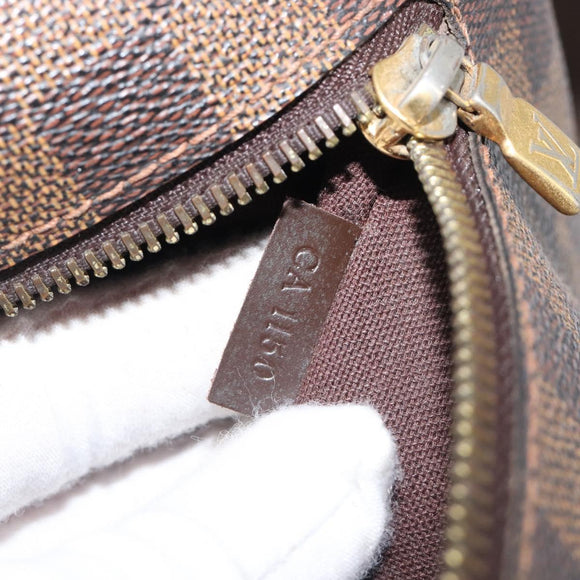 LOUIS VUITTON Damier Ebene Brooklyn MM Shoulder Bag N51211 LV Auth bs37517