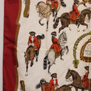 HERMES Carre 90 Scarf ”REPRISE” Silk Red Auth bs37518-5