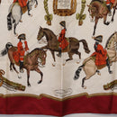 HERMES Carre 90 Scarf ”REPRISE” Silk Red Auth bs37518-9