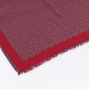 HERMES Scarf Cashmere Red Auth bs37519-4