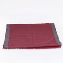 HERMES Scarf Cashmere Red Auth bs37519-7