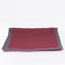 HERMES Scarf Cashmere Red Auth bs37519-8
