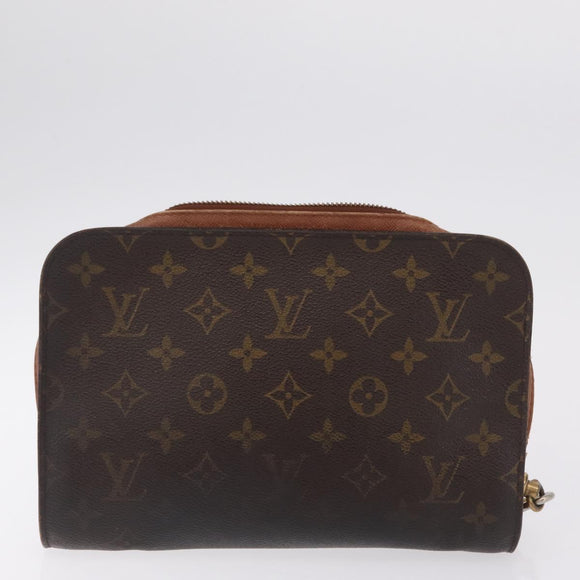 LOUIS VUITTON Monogram Clutch Bag 2 Set LV Auth bs37522