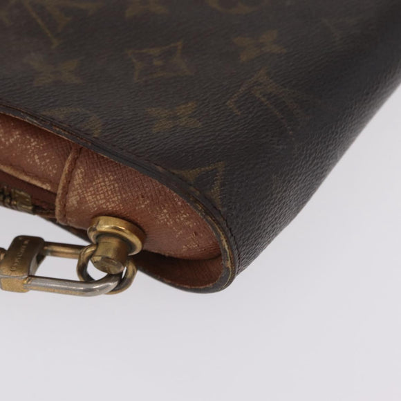 LOUIS VUITTON Monogram Clutch Bag 2 Set LV Auth bs37522