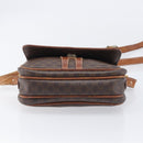 CELINE Macadam Canvas Shoulder Bag PVC Leather 2 Set Brown Auth bs37523-17