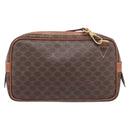 CELINE Macadam Canvas Shoulder Bag PVC Leather 2 Set Brown Auth bs37523-3