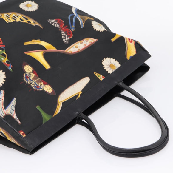 Salvatore Ferragamo Shoulder Bag Canvas 2 Set Black White Auth bs37524