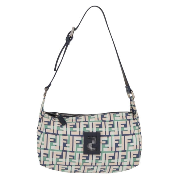 FENDI Zucchino Canvas Zucca Canvas Pecan Canvas Bag 4 Set Auth bs37525