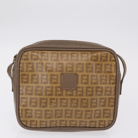 FENDI Zucchino Canvas Zucca Canvas Pecan Canvas Bag 4 Set Auth bs37525