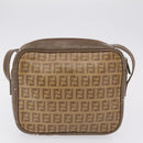 FENDI Zucchino Canvas Zucca Canvas Pecan Canvas Bag 4 Set Auth bs37525-23